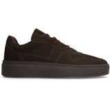 Manfield - Heren - Bruine nubuck sneakers