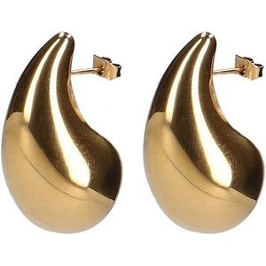 Goudkleurige druppel oorbellen S