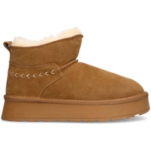 Cognac suède snowboots