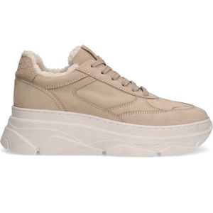 Beige nubuck sneakers