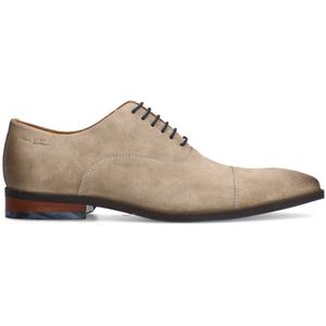 Taupe suède veterschoenen