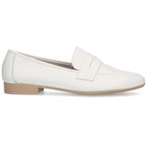 Witte leren loafers