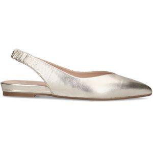 Gouden leren slingback ballerina's