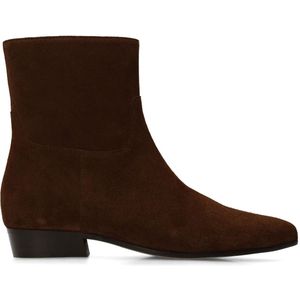 Bruine suède enkellaarsjes