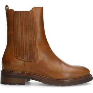 Cognac leren chelsea boots