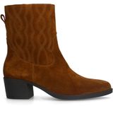 Cognac suède western boots
