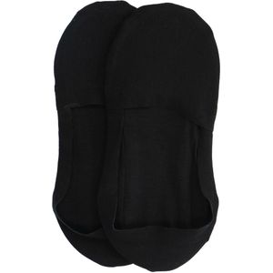 Zwarte invisible sneaker sokken (2 paar)