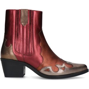 Bruine metallic leren cowboy laarzen