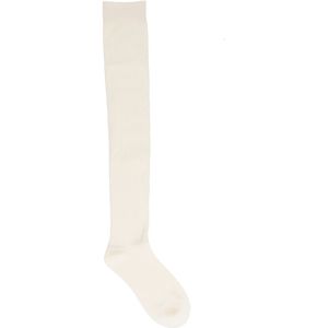 Witte kniekousen