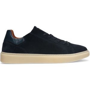 Blauwe suède sneakers