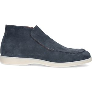 Blauwe suède boots