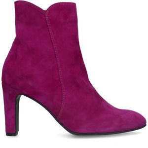 Manfield Suède Enkellaarzen Fuchsia