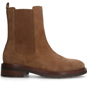 Beige suède chelsea boots