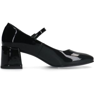 Zwarte lakleren Mary Jane pumps