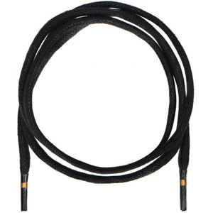 Zwarte schoenveters waxed (75 cm)