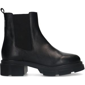 Zwarte leren chelsea boots