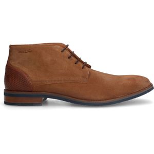 Cognac suède veterboots