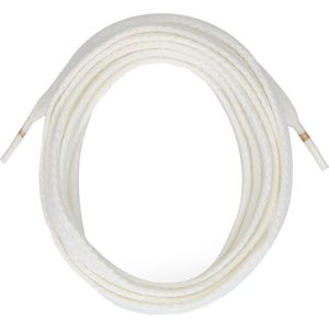 Witte schoenveters gevlochten (120 cm)