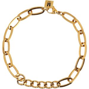Gouden schakel armband