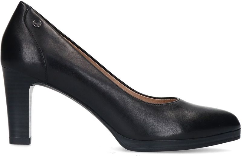 Zwarte leren pumps
