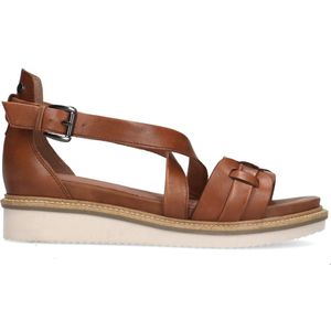 No Stress Leren Sandalen Cognac