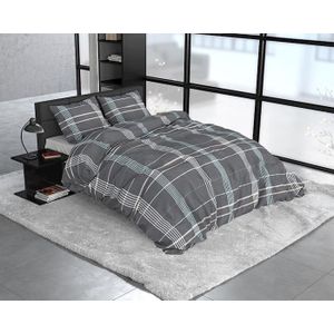 Dreamhouse Satin Bruce - Dekbedovertrekset - Lits-Jumeaux - 240x200/220 + 2 kussenslopen 60x70 - Grijs