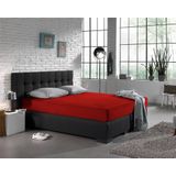 Dreamhouse Jersey Stretch Hoeslaken - 100% Katoen - 140x200 - Rood