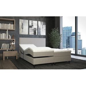 ACTIE Elek. Boxspring 160 x 200 Grijs - Capri