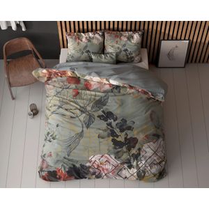 Sleeptime - Triangle Nature - Dekbedovertrek - Groen - 240 x 200/220 cm