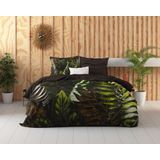 Jungle Art - Dekbedovertrekset - Taupe - 1-persoons - 140x220cm