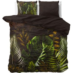 Jungle Art - Dekbedovertrekset - Taupe - 1-persoons - 140x220cm