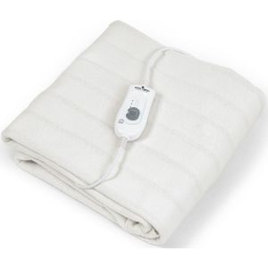 Swiss Nights Elektrische Onderdeken - 140x160 - 2 Temperatuurregelaars - Tweepersoons - Wit
