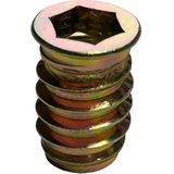 M8 Rampamoer - Verzinkt - Inboorhoutmoer - M8x20 - Schroefdraad - Set van 10