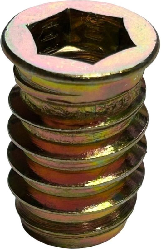 M8 Rampamoer - Verzinkt - Inboorhoutmoer - M8x20 - Schroefdraad - Set van 10