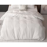 Sleeptime - Loana - Dekbedovertrek - Wit - 240 x 220 cm - 80% Katoen 20% Polyester
