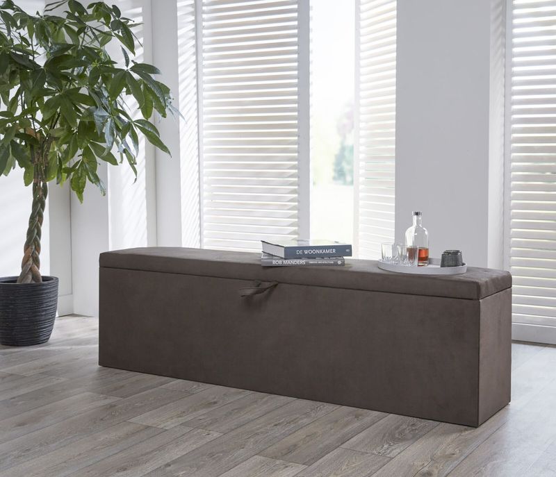 OP=OP Dekenkist Donkerblauw - 80 cm