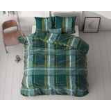 Sleeptime - Dekbedovertrek Zoni - Groen - 140x200x220 + 1 Kussensloop 60x70