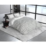 Sleeptime Flanel Gino Dekbedovertrekset - Lits-Jumeaux - 240 x 200/220 + 2 kussenslopen 60x70 - Grijs