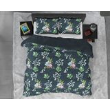 Dreamhouse Botanical Nature Leaves - Dekbedovertrek - Eenpersoons - 140x200/220 + 1 kussensloop 60x70 - Groen