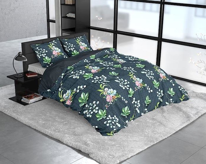 Dreamhouse Botanical Nature Leaves - Dekbedovertrek - Eenpersoons - 140x200/220 + 1 kussensloop 60x70 - Groen
