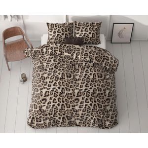 Sleeptime - Dekbedovertrek - Bruin - Deep Panther - 140x200/260 + 1 Kussensloop 60x70