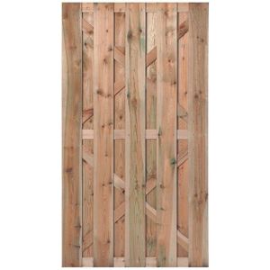 Tuindeur Geïmpregneerd hout 100x180cm Topper