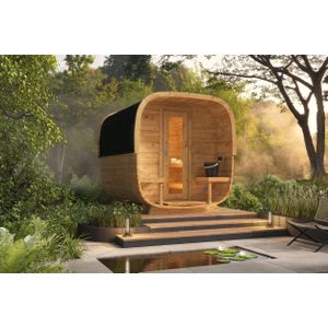 Sauna Cube Rovaniemi Thermowood 219x286cm - Wanddikte 42 mm