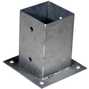 Wovar Paalhouder op plaat 10x10x15cm - Per Stuk