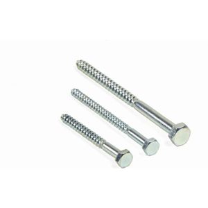 Wovar Houtdraadbout Verzinkt M8 x 90 mm - Per doos 100 stuks
