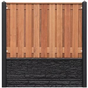 Betonpaal IJssel 2.0 Gecoat Tussen Diamantkop 10x10x280cm Antraciet voor 2 motiefplaten