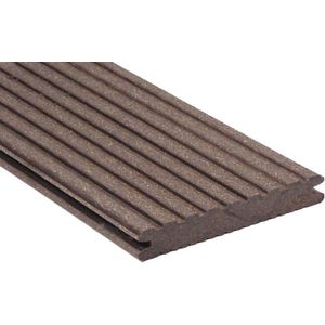 Vlonderplank Massief Composiet Lavabruin Classic 2.1x14.5x420cm