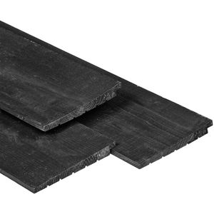 Zweeds Rabat Vuren Zwart gedompeld Scandinavisch Vuren 1.1-2.2x19.5x500cm - extra breed