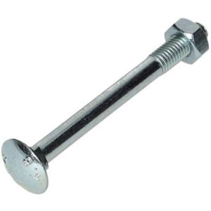 Slotbout verzinkt M6 x 65 mm met moer - Doos 200 stuks