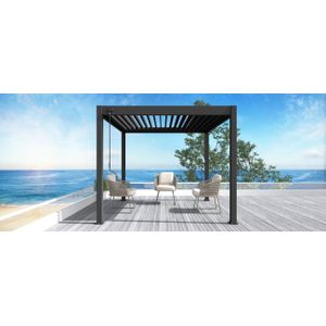 Aluminium overkapping Toronto Antraciet 300x300x255cm - Vrijstaand